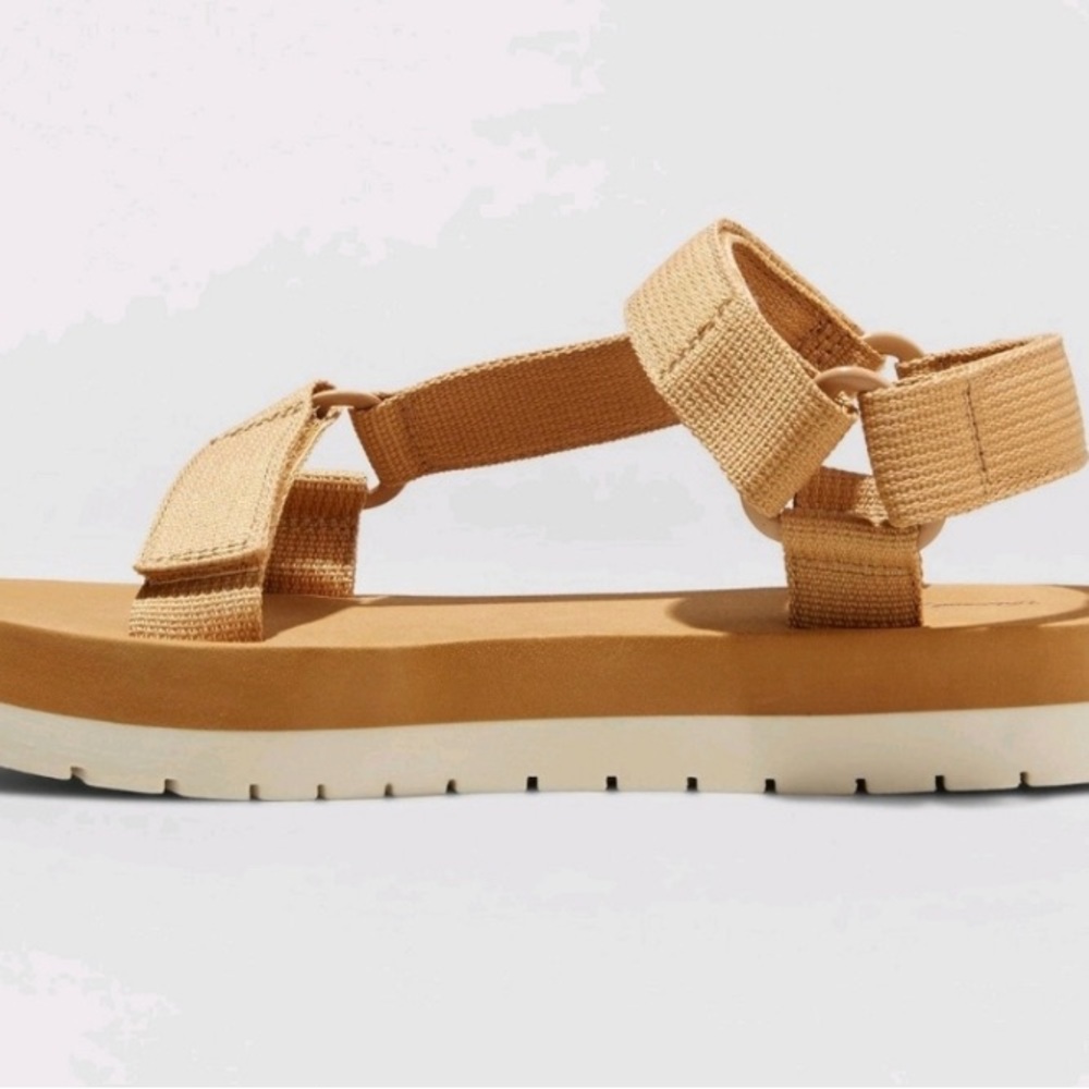 Universal Thread Tan Hayden Platform Sport Sandals Size 7 NEW - Picture 4 of 12